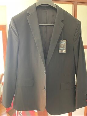 jf j.ferrar Black Two-Button Sport Coat